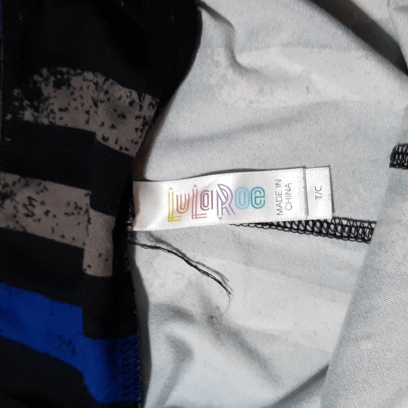 Lularoe thin blue line tall and curvy leggings - Picture 5 of 5